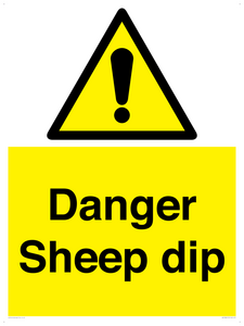 Danger Sheep dip
